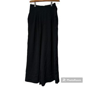 Oak + Fort Wide Leg‎ Flowy Pant size 4 in Black